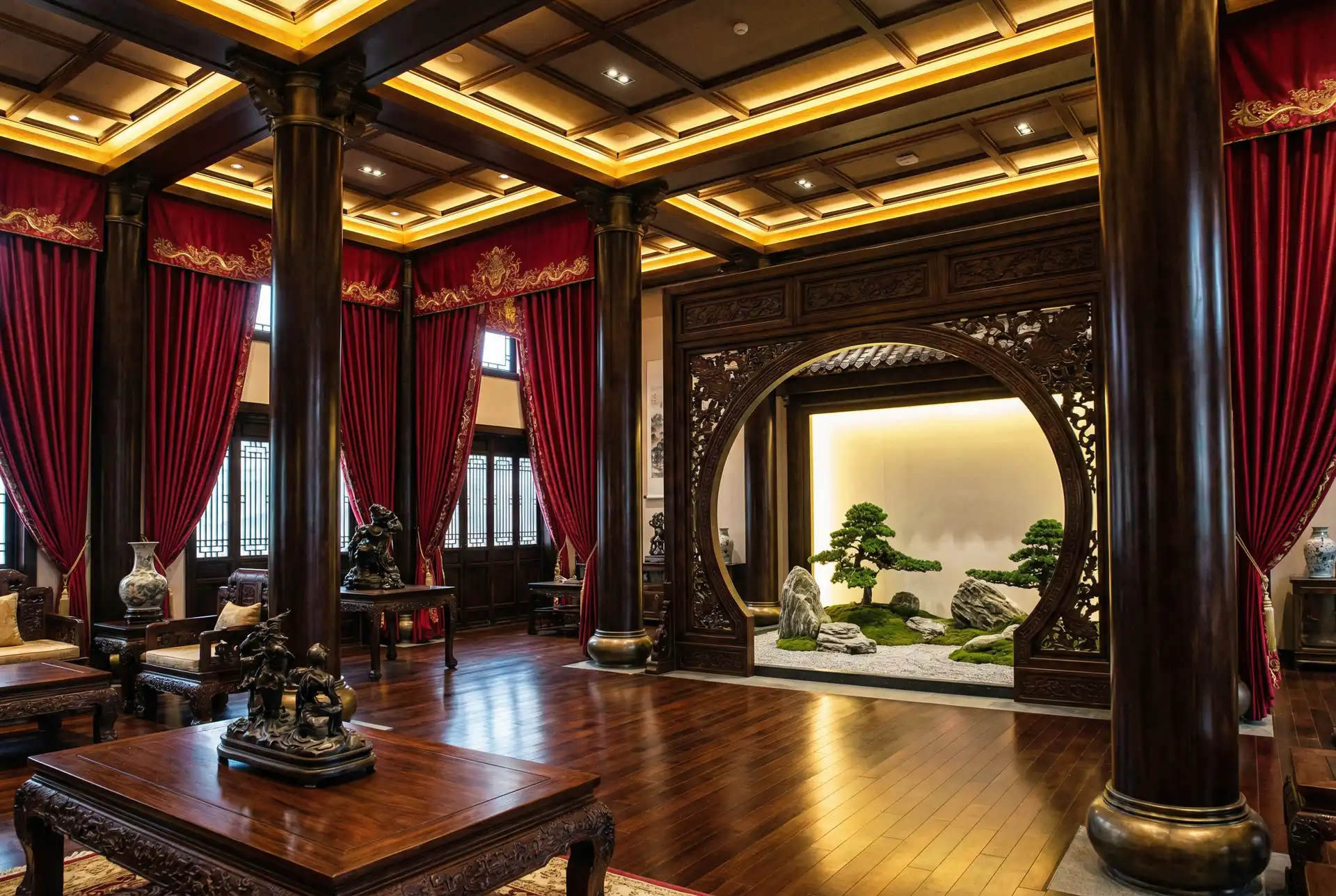 918博天堂系列 - 力与美的交响，新中式殿堂级空间